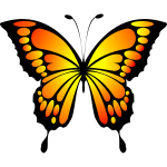 Butterfly Yellow Red